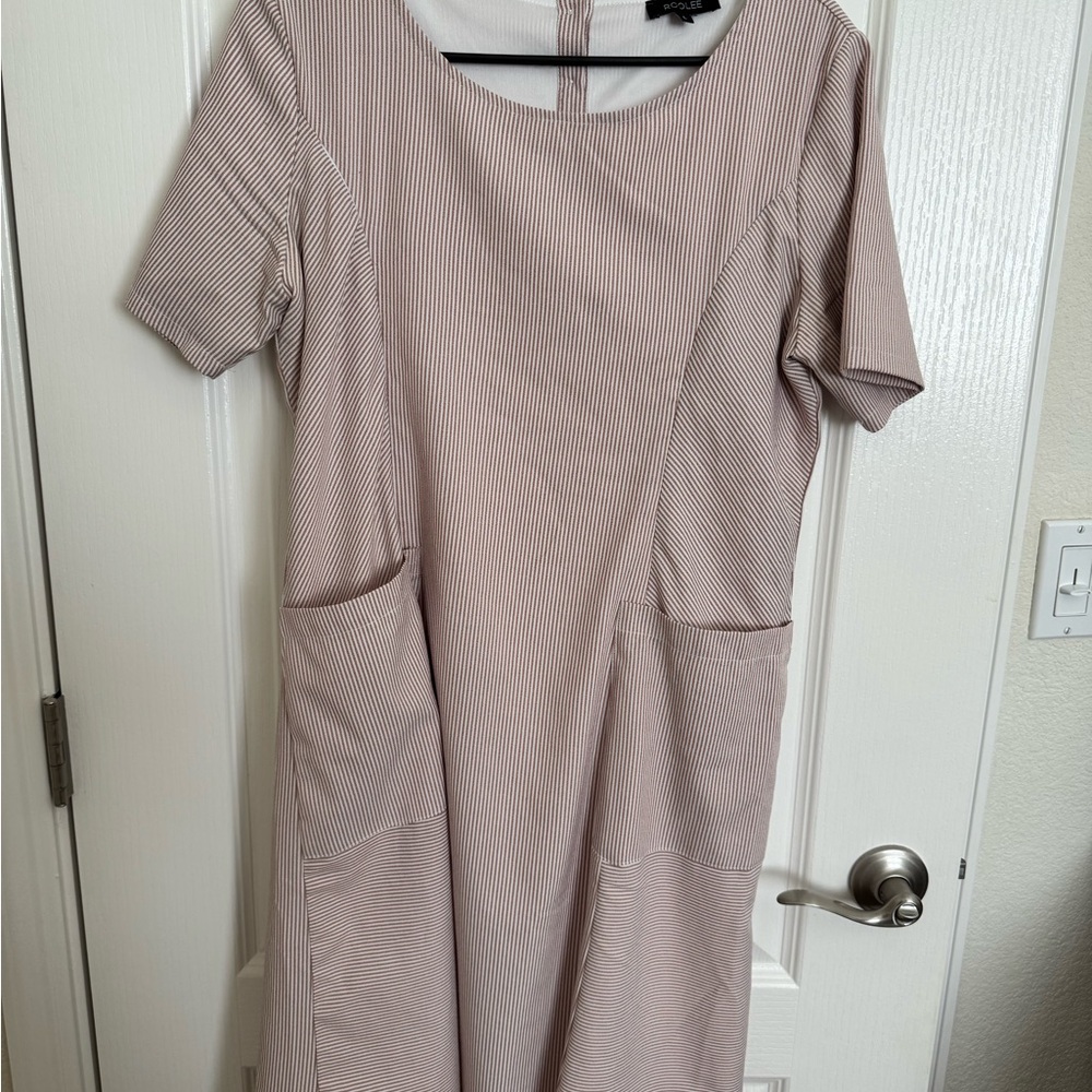 ROOLEE MOM dress pink/white stripes